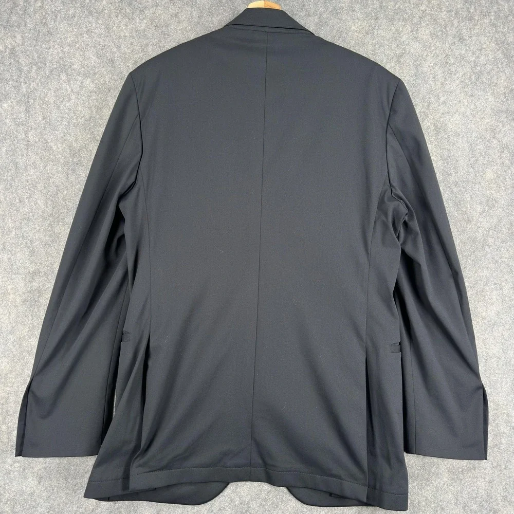 Twillory Suit Jacket Mens 38R Black Stretch Performance Travel Polyester Blazer